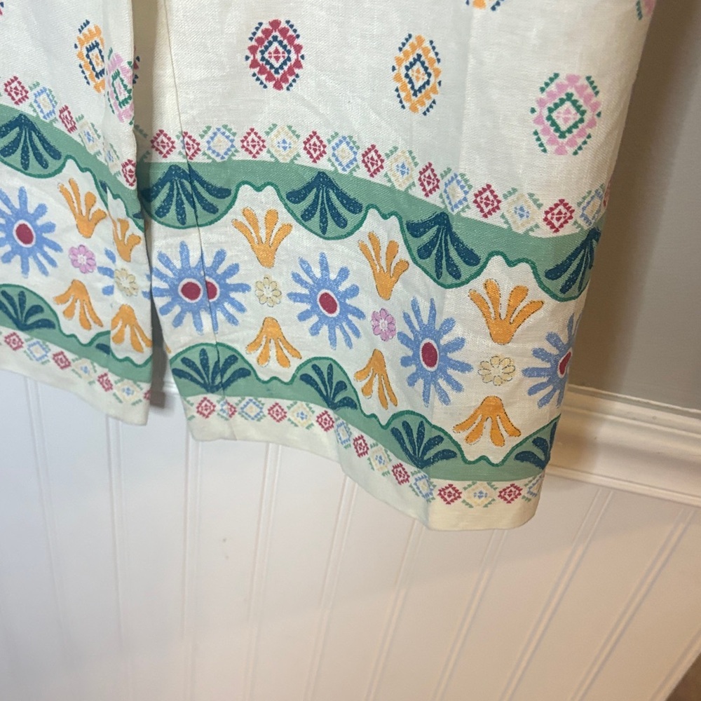 Colorful Patterned Wide Leg Pants - Picture 3 of 8
